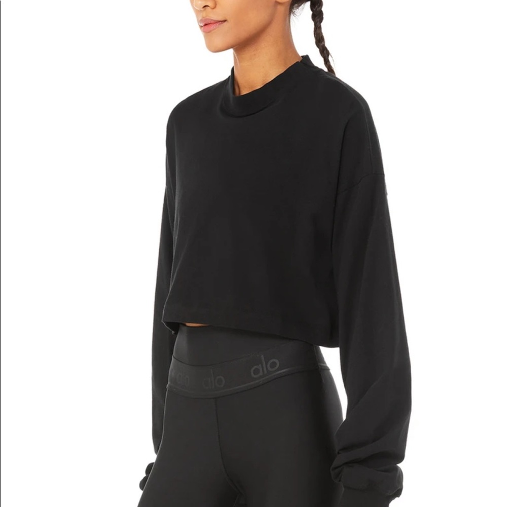 Alo Yoga “It Girl Pullover” Black Size S